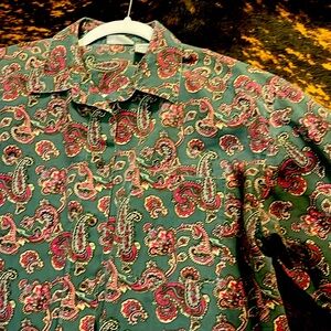 Vintage Paisley Button Up size large